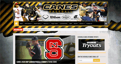 Desktop Screenshot of canesbaseball.net