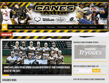 Tablet Screenshot of canesbaseball.net